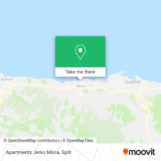 Apartments Jerko Mirca map