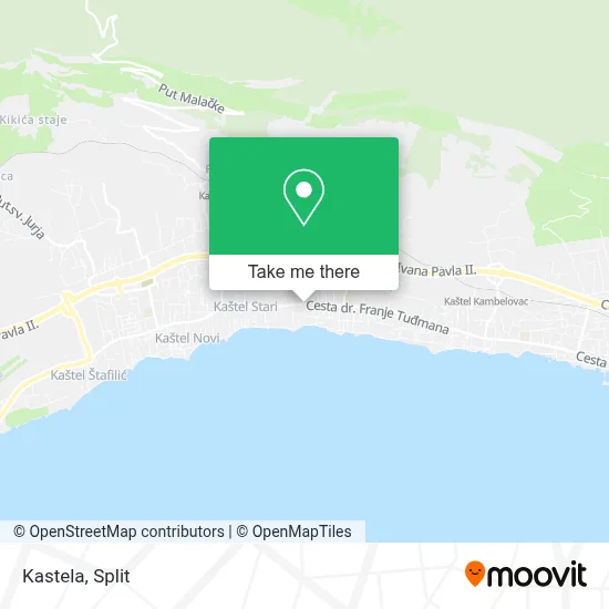 Kastela map