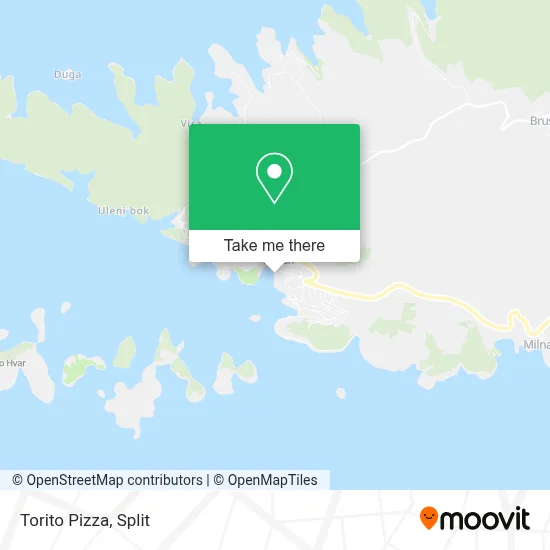 Torito Pizza map