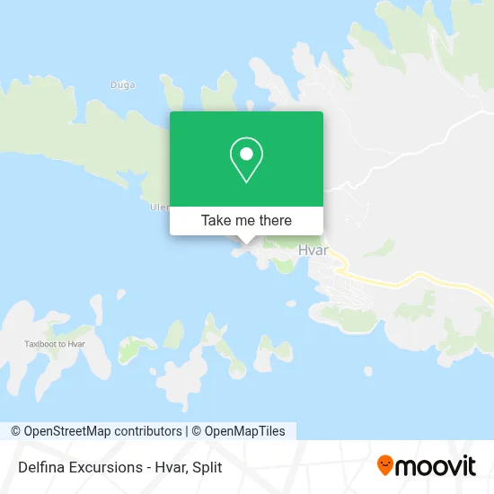 Delfina Excursions - Hvar map