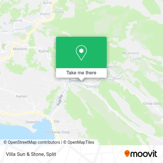 Villa Sun & Stone map