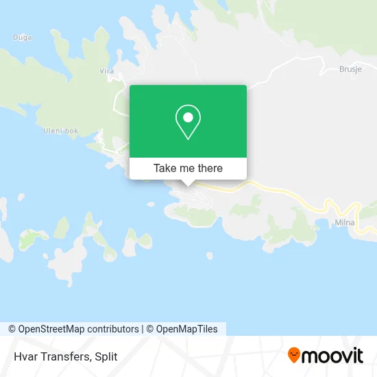 Hvar Transfers map