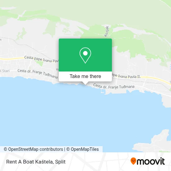 Rent A Boat Kaštela map