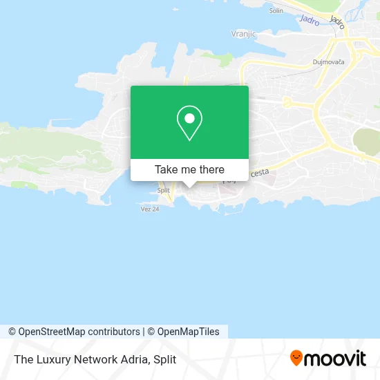 The Luxury Network Adria map