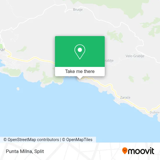 Punta Milna map
