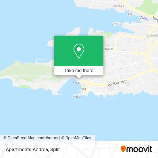 Apartments Andrea map