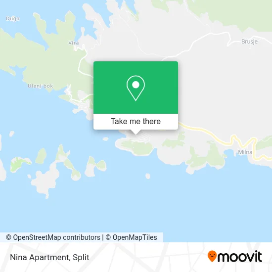 Apartman Nina map