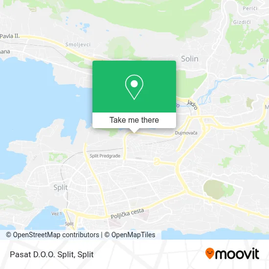Pasat D.O.O. Split map