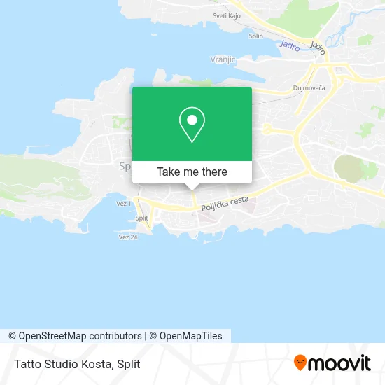 Tatto Studio Kosta map