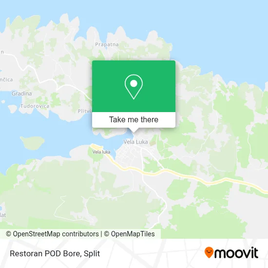 Restoran POD Bore map