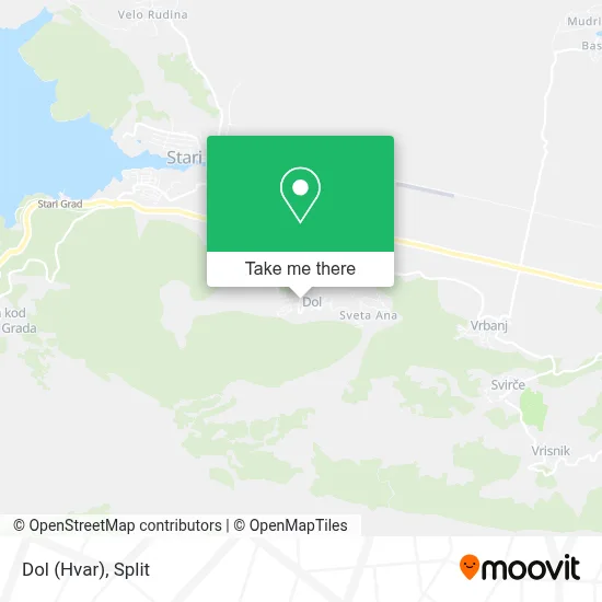 Dol (Hvar) map