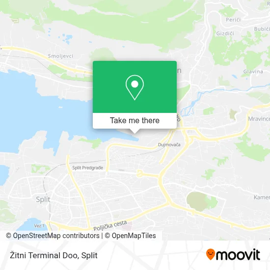 Žitni Terminal Doo map