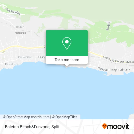 Baletna                               Beach&Funzone map
