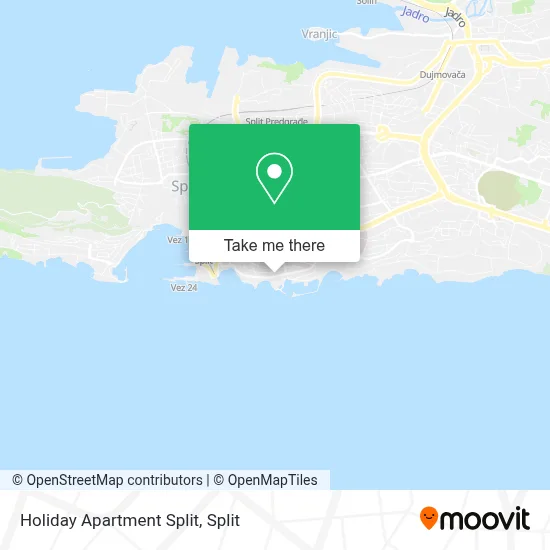 Holiday Apartment Split map