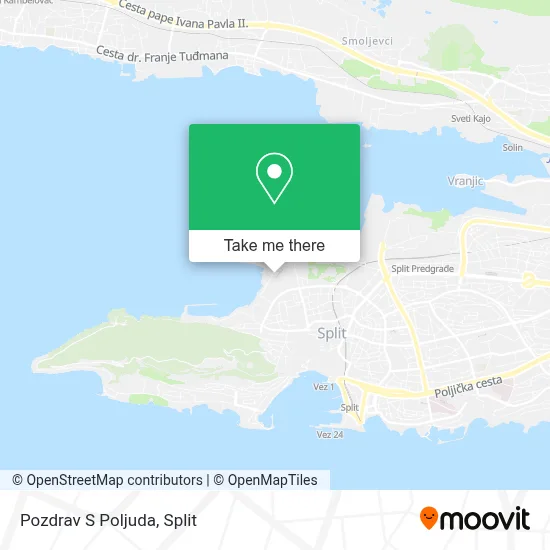 Pozdrav S Poljuda map