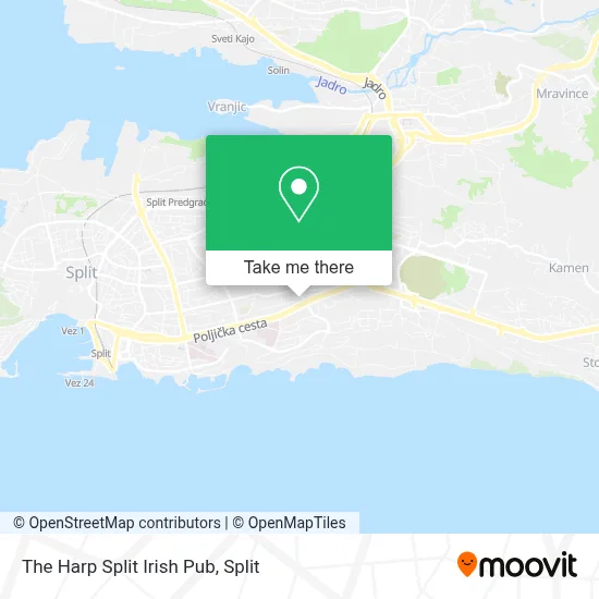 The Harp Split Irish Pub map