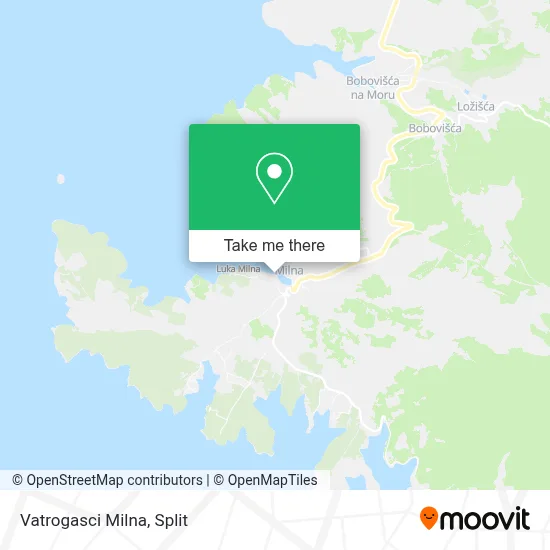 Vatrogasci Milna map