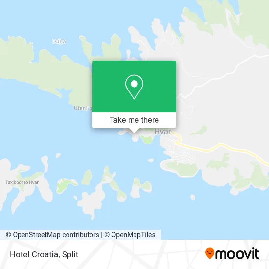Hotel Croatia map