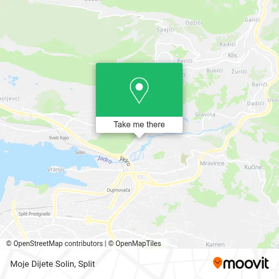 Moje Dijete Solin map