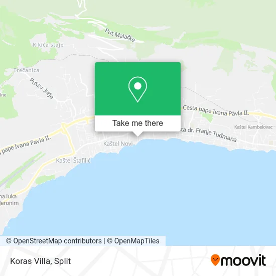 Koras Villa map