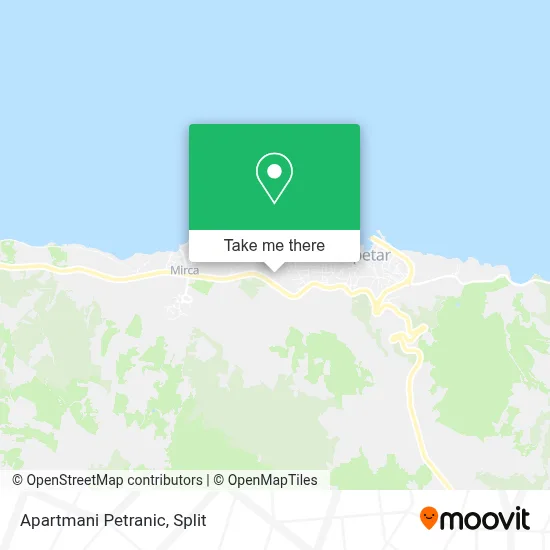 Apartmani Petranic map