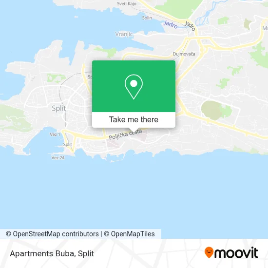 Apartments Buba map