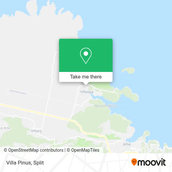 Villa Pinus map
