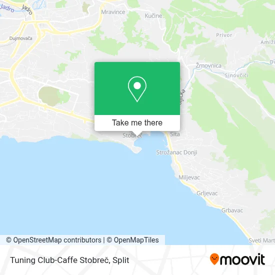 Tuning Club-Caffe Stobreč map