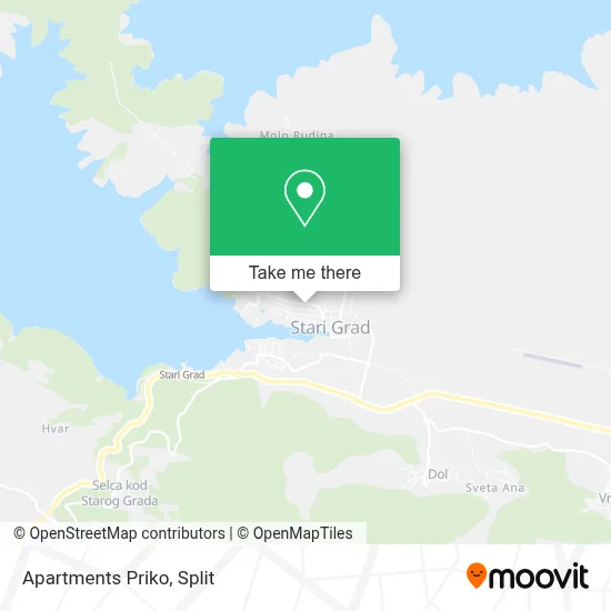 Apartments Priko map
