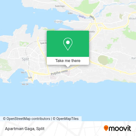 Apartman Gaga map