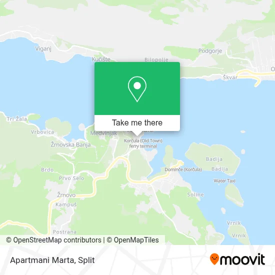 Apartmani Marta map
