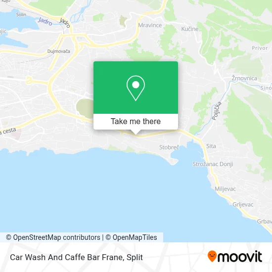 Car Wash And Caffe Bar Frane map