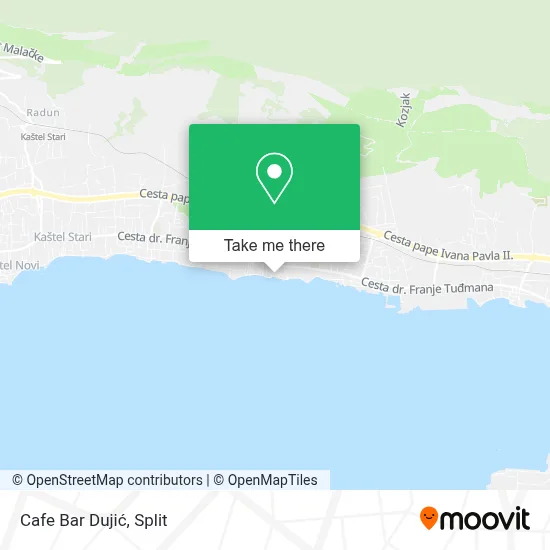 Cafe Bar Dujić map