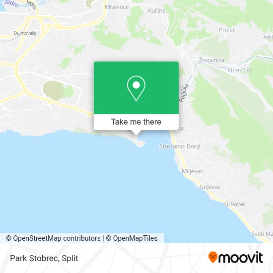 Park Stobrec map