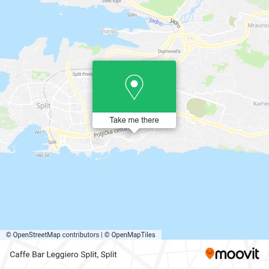 Caffe Bar Leggiero Split map
