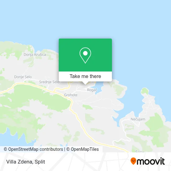 Villa Zdena map
