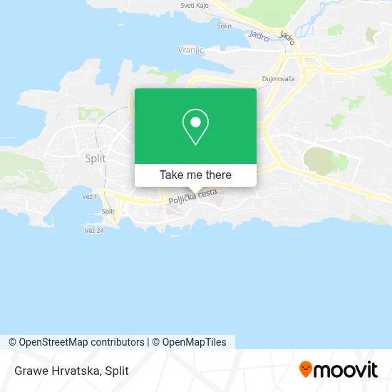 Grawe Hrvatska map