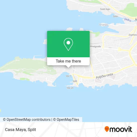 Casa Maya map