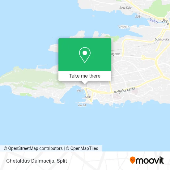 Ghetaldus Dalmacija map