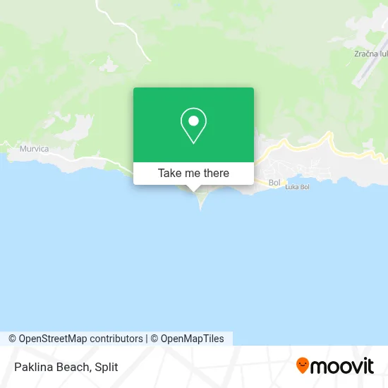 Paklina Beach map