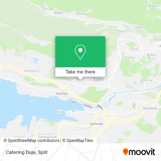 Catering Duje map