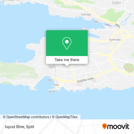 Ispod Bine map