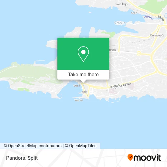 Pandora map