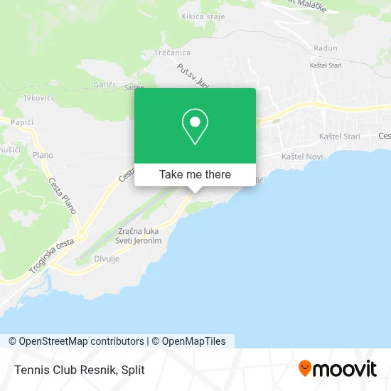Tennis Club Resnik map