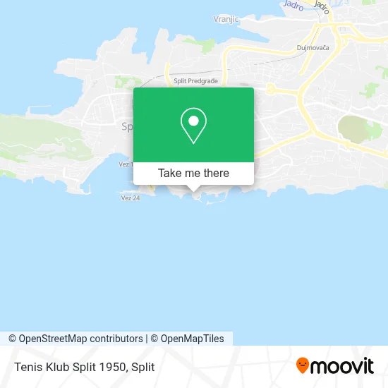 Tenis Klub Split 1950 map