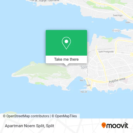 Apartman Noem Split map