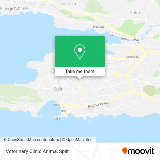 Veterinary Clinic Anima map