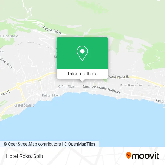 Hotel Roko map