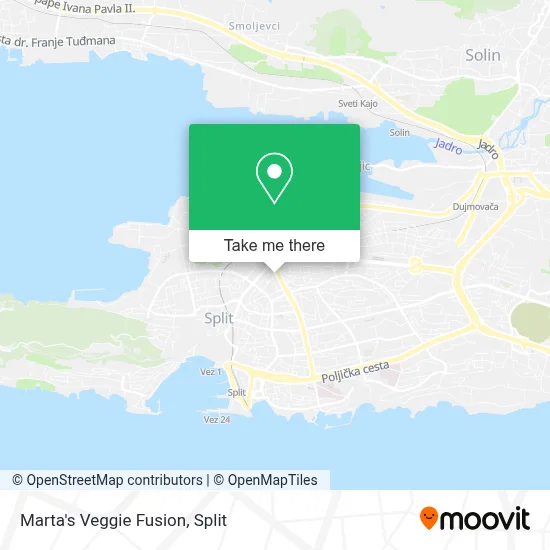 Marta's Veggie Fusion map