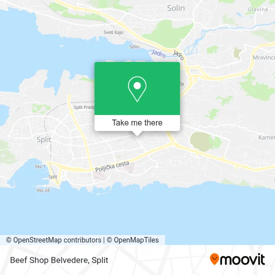 Beef Shop Belvedere map